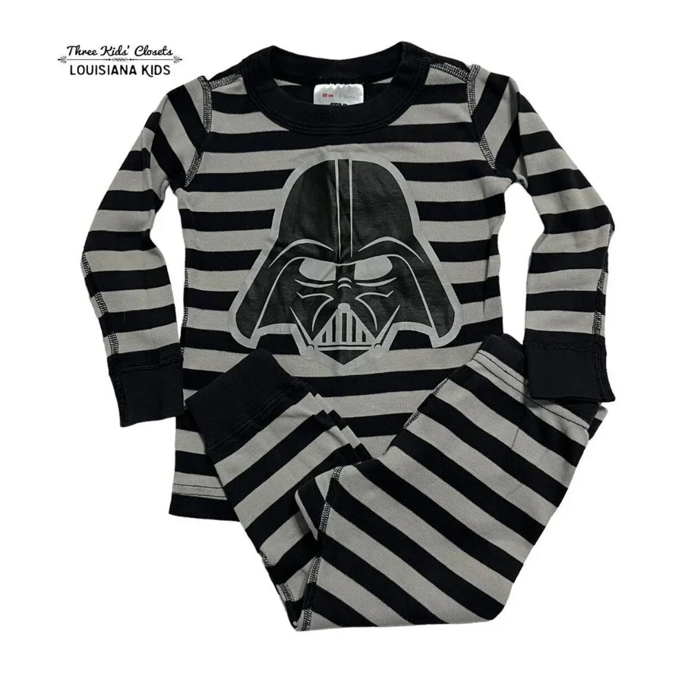 Hanna Andersson Sz 80 (18-24m) Star Wars Darth Vader Pajamas
